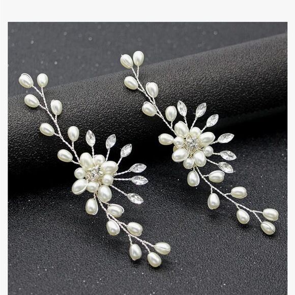 Wedding Bridal Shoe Clips - Picture 2 of 10